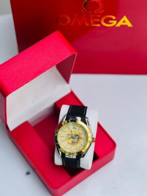 Black Two Tone Aqua Terra Omega Watch