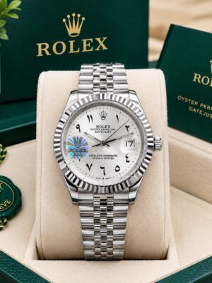 Rolex Datejust Silver White Dial Watch in Oman