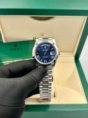 Rolex Day-Date Blue Dial Watch