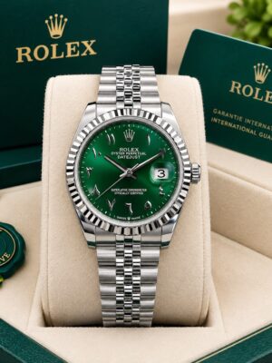 Rolex Oyster Perpetual Date Just Green Watch