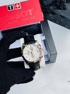 Tissot 1853 Chronograph Gold-Toned Case White Dial