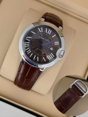 Cartier Ballon Bleu Brown Leather Strap