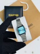 Casio Vintage Silver Ice Blue Dial Watch