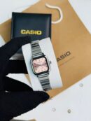 Casio Vintage Silver Pink Dial Watch