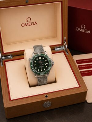 Omega Seamaster Diver 300M Green Black Dial Watch