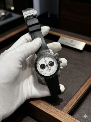 Tudor Black Bay Chrono White Panda Dial Watch